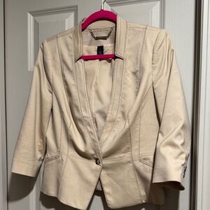 White House Black Market Beige Blazer